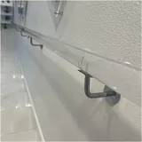 Acryl-Handlauf-Set, hochwertiges Lucite-Treppengeländer, klarer Acryl-Handlauf für Treppen, rutschfeste transparente Kristall-Innentreppenhandläufe für Wände (FA