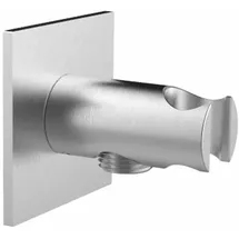 Herzbach Living Spa iX Brauseanschlussbogen mit Konushalter eckig edelstahl