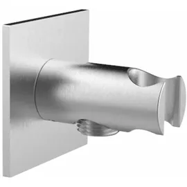 Herzbach Living Spa iX Brauseanschlussbogen mit Konushalter eckig edelstahl