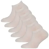 bionmove Sneaker Socken Füßlinge 6er Pack weiß 31/34