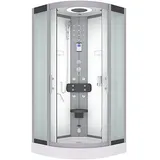 AcquaVapore Dampfdusche Duschkabine Sauna Dusche D58-10m2 90x90 cm ohne 2k Scheiben Versiegelung