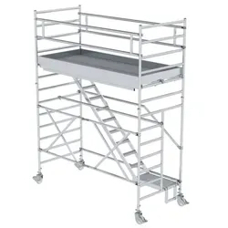 Enteisungsgerüst mobil, Plattform H 3150mm, Gerüst H 3900mm