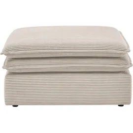 Home Affaire Hocker HOME AFFAIRE "PIAGGE", beige (hellbeige), Webvelours, Hocker, Hocker, Hochwertiger Cord, passend zum Loveseat PIAGGE
