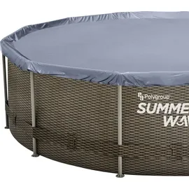 Summer Waves Active Frame Pool rund 457 x 106 cm braun
