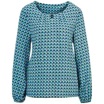 GOLDNER Druckbluse blau 38