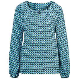 GOLDNER Druckbluse blau 38
