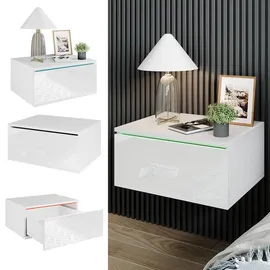 Vicco Nachtschrank Samira 49 x 23 x 23 cm Weiß