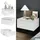 Vicco Nachtschrank Samira 49 x 23 x 23 cm Weiß