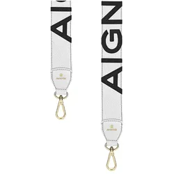 Aigner Logo Schulterriemen Accessoires, blau mit Muster, 100 cm