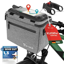MIVELO Lenkertasche grau
