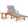 vidaXL Sonnenliege 114 x 63 x 85 cm Grau