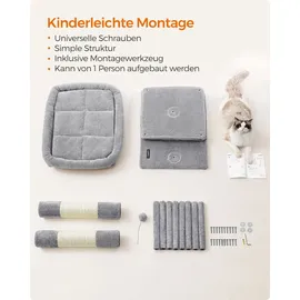 Songmics Kratzbaum M-XL 68 x 101 x 48 cm grau