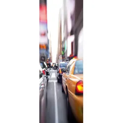 Fototapete ARCHITECTS PAPER "Rush Hour", gelb (gelb, grau), B:1m L:2,8m, Vlies, Tapeten, Tapete Natur