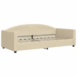 vidaXL Tagesbett Ausziehbar mit Schubladen 90 x 200 cm creme