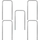 Trutzholm Fahrradanlehnbügel 115x58 cm Stahl feuerverzinkt Ø 48 mm zum Einbetonieren grau