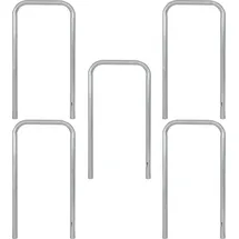 Trutzholm Fahrradanlehnbügel 115x58 cm Stahl feuerverzinkt Ø 48 mm zum Einbetonieren grau
