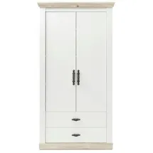 Möbel Kraft Stauraumschrank 107 x 201 x 38,0 cm weiß