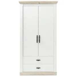 Möbel Kraft Stauraumschrank 107 x 201 x 38,0 cm weiß