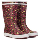 Aigle Jungen Unisex Kinder Lolly Pop Play2 Gummistiefel, Leopard, 28 EU