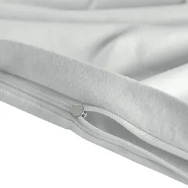 Traumschlaf Kissenbezug Basic Single Jersey 80 x 80 cm Grau/Silber