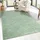 Carpet City Shaggy", grün, B:60cm H:30mm L:110cm, Polypropylen, Teppiche Auch als Läufer, Langflor, Uni, Shaggy, flauschig-weich