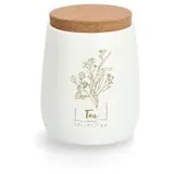 Zeller Vorratsdose mit Korkdeckel, 750 ml 19385 , Motiv: Tea