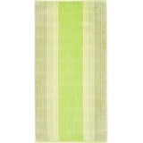 CAWÖ Noblesse Cashmere Streifen 1056 Handtuch 50 x 100 cm kiwi