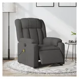 vidaXL Massagesessel Elektrisch Dunkelgrau Stoff