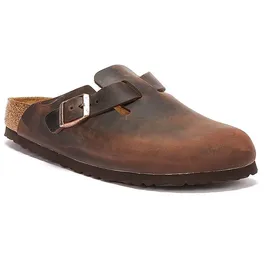 Birkenstock Boston Nubukleder geölt schmal habana 36