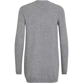 VILA Ril Open Strickjacke Medium Grey Melange XS