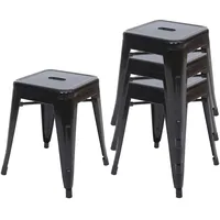 Mendler Hocker HWC-A73 Metall 0 x 0 x 0 cm Schwarz