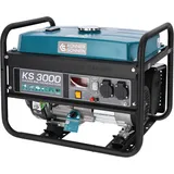 Könner & Söhnen Stromerzeuger KS 3000, 3,00 in kW, (Benzingenerator mit AVR und 100% Kupferwicklung, 1-tlg., Zuverlässige Notstromquelle für Haus, Garten und Camping), LED-Display, AVR-Regler, K&S Motor, Großer Tank