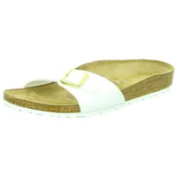 Birkenstock Madrid Big Buckle Birko-Flor graceful pearl white 42