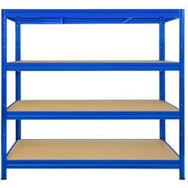 Mammut Weitspannregal Stahl 200 x 150 x 60 cm Blau