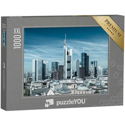 puzzleYOU Puzzle Puzzle 1000 Teile XXL „Bankenviertel von Frankfurt am Main“, 1000 Puzzleteile, puzzleYOU-Kollektionen Skylines, Skyline Frankfurt