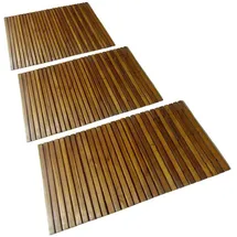 vidaXL Badematte Braun 80 x 50 cm