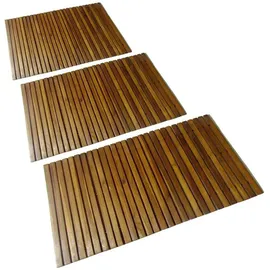 vidaXL Badematte Braun 80 x 50 cm