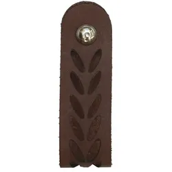 Chic Antique Griff Lochmuster Leder, H6/L2 cm, cognac