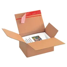 ColomPac® Versandkartons Blitzbodenkartons 21,8 x 16,3 x 11,9 cm, 10 St.
