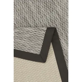 DEKOWE Teppich DEKOWE "Naturino Color", grau (anthrazit), B:80cm H:7mm L:150cm, Kunstfaser, Teppiche, Teppich, Flachgewebe, Sisal-Optik, mit Bordüre, In- und Outdoor geeignet