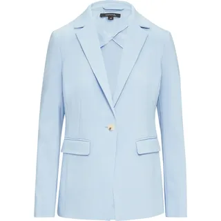 Comma, comma Antaillierter Blazer mit Pattentaschen hellblau 38