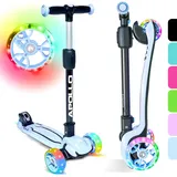 Apollo Kinderscooter - KidsPro4 - klappbarer LED 3-Rad-Roller EINHEITSGRÖSSE