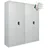 Proregal Mega Deal 2x Flügeltürenschrank ELEPHANT komplett montiert abschließbar 180x80x40cm Kleiderstange Stahlschrank Lichtgrau