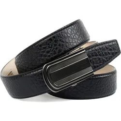 Ledergürtel ANTHONI CROWN, Damen, Gr. 100, schwarz, Leder, unifarben, geprägt, klassisch,elegant, Gürtel, in Walross-Optik