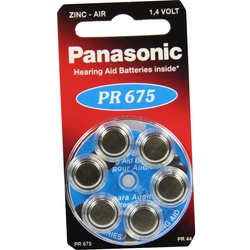 Batterie F. Hörgeräte Panasonic Pr 675 6 ST