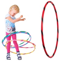 Hoopomania Hula-Hoop-Reifen Bunter Kinder Hula Hoop für kleine Profis, Ø70cm, Rot-Schwarz rot|schwarz Ø 70 cm