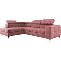 XXL Ecksofa Couch mit Schlaffunktion, Schlafsessel mit Bettfunktion L Form, Big Sofa, Schlafsofa mit Bettkasten, Ecksofa mit Schlaffunktion 280 cm breit, Sofa mit Schlaffunktion (Links, Cloud 63)