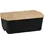 KESPER KESPER® Brotkasten Brotbox, Bambus, Kunststoff, (1-tlg), Deckel als Schneidebrett verwendbar schwarz
