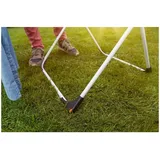 Doppelt ausziehbare Wäscheleine aus Stahl und Aluminium, weiß, 13x0,8x6 cm - Vileda