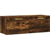 vidaXL Wandschrank, Hängeschrank mit viel Stauraum, Wandmontage Badschrank Medizinschrank, Aufbewahrungsschrank für Wohnzimmer, Räuchereiche Holzwerkstoff